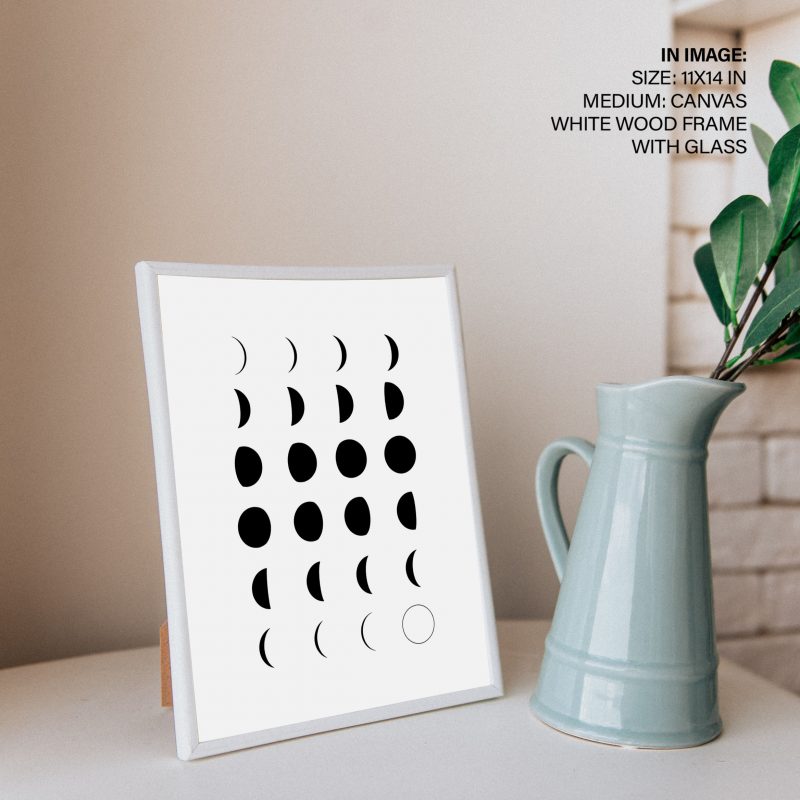 Black And White Nursery Art, Moon Nursery,Black and White Nursery