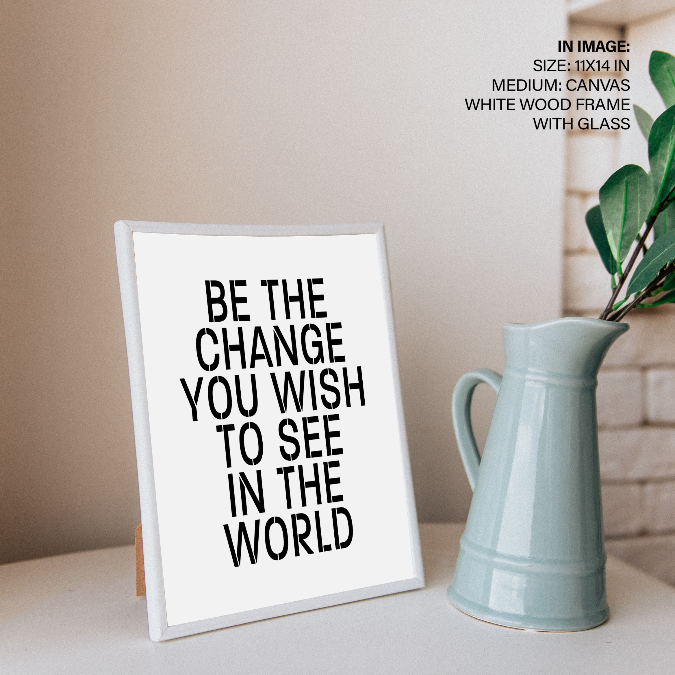 Be the change Wall Art, Hanging Wall Decor, Home Decor BestOfBharat