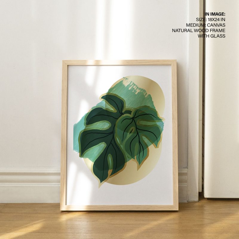 Monstera Leaf Abstract Original