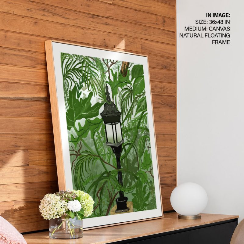 Abstract green garden painting Wall Art, Hanging Wall Decor, Home