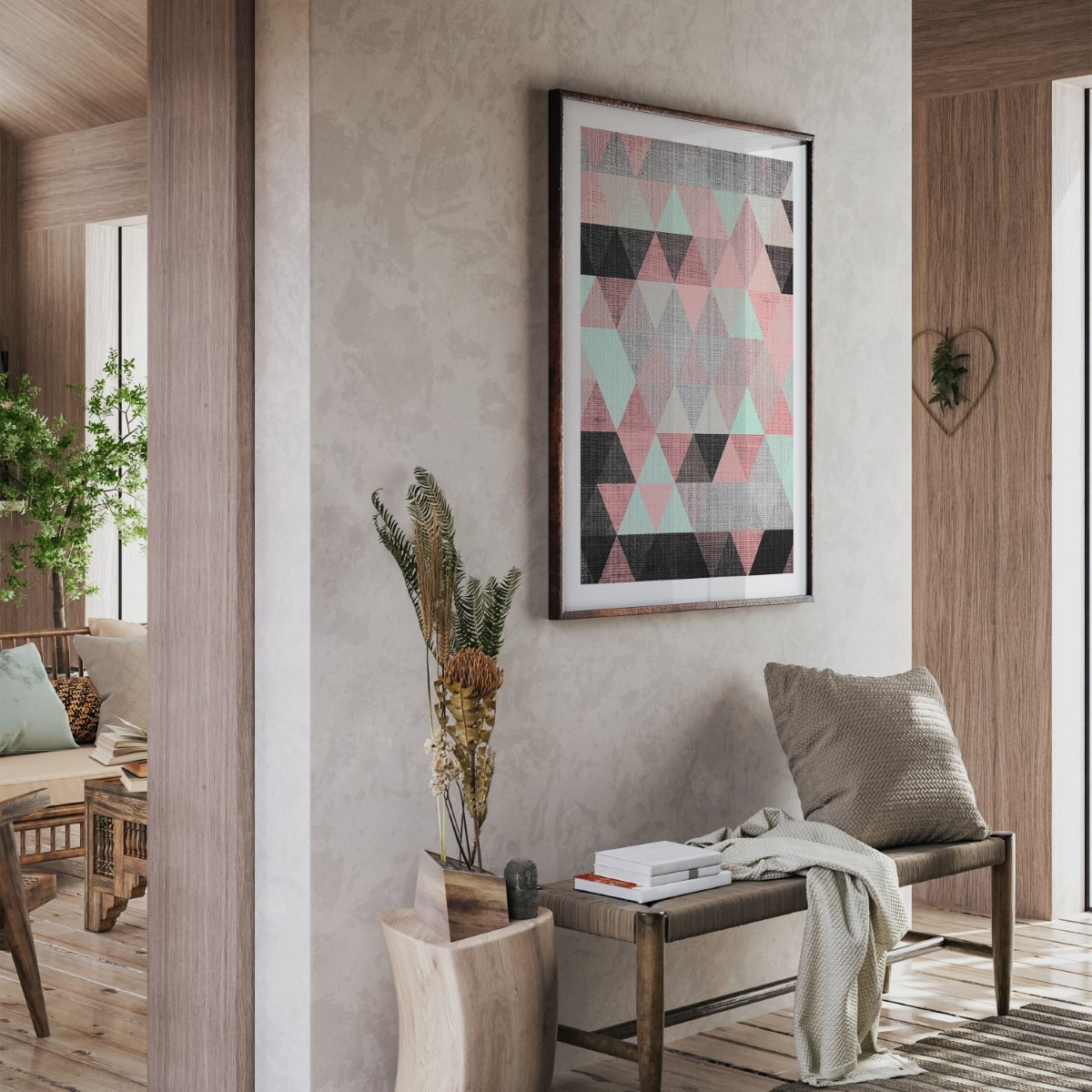 Geometric Print, Scandinavian Wall Art 