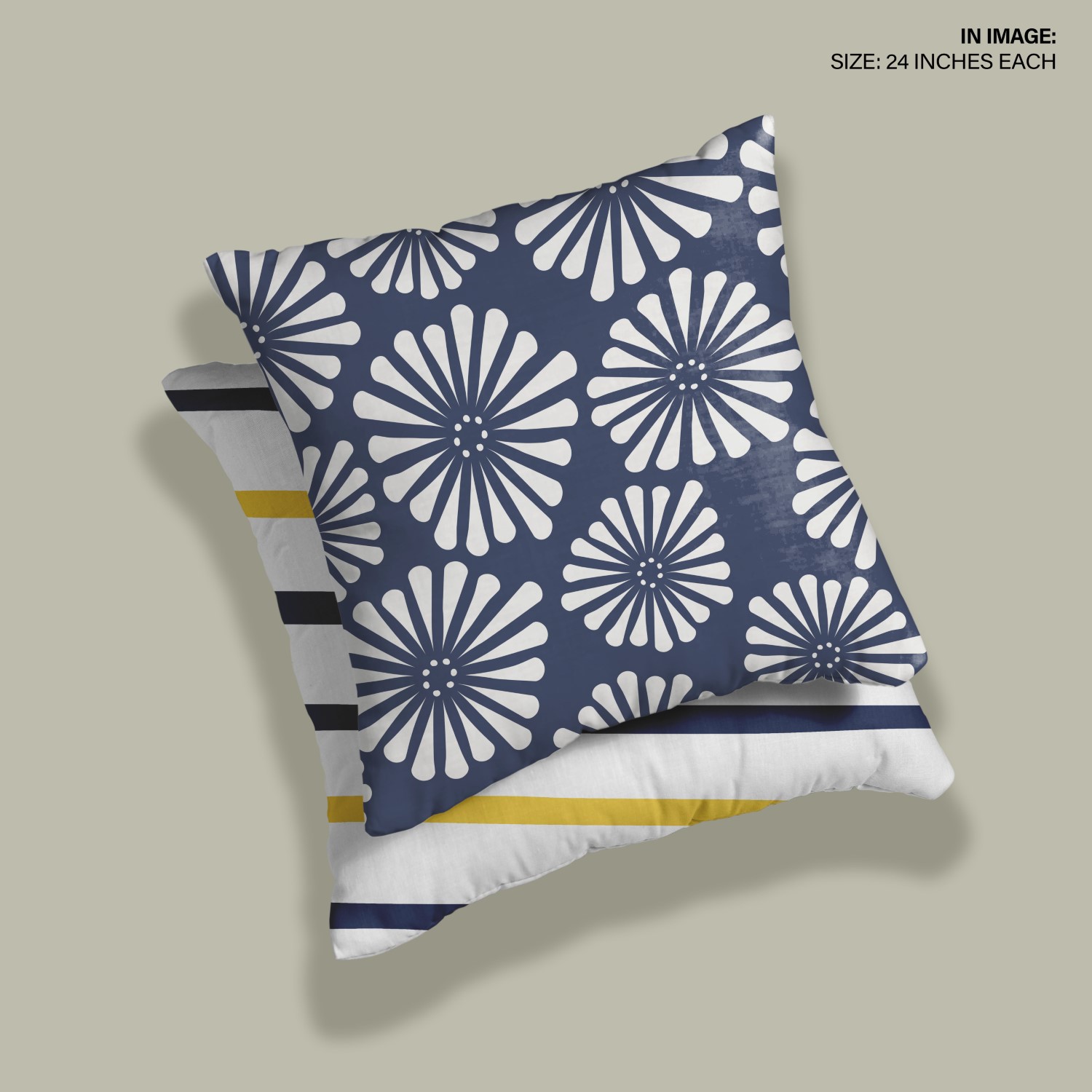 Throw Pillow Cushion Covers Set of 2 teal floral line cushion cover